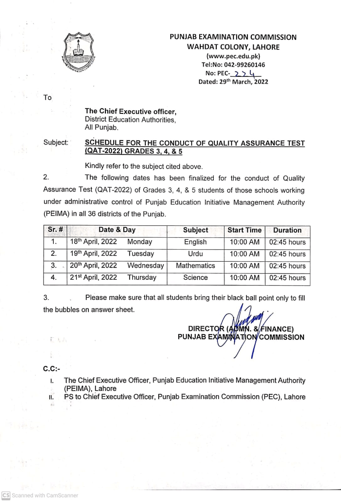 QAT-2022,PEC