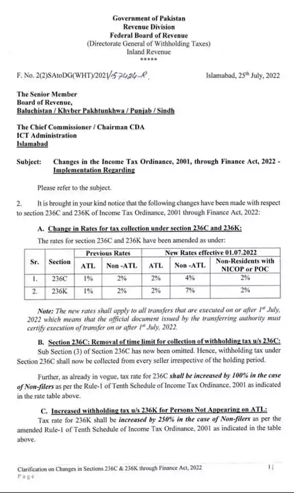 New Tax Rates