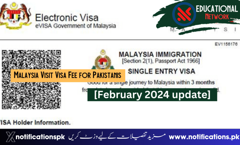 Malaysia Visit Visa Fee for Pakistanis [February 2024 update]